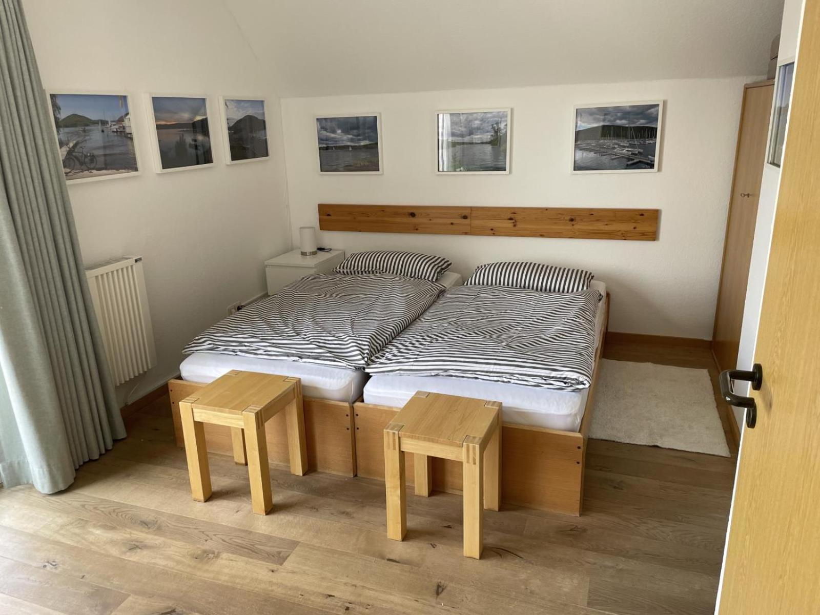Gemutliche 93m2Fewo mit 2 Schlafzimmern und seitlichem Seeblick vom Balkon Scheid  Exterior foto